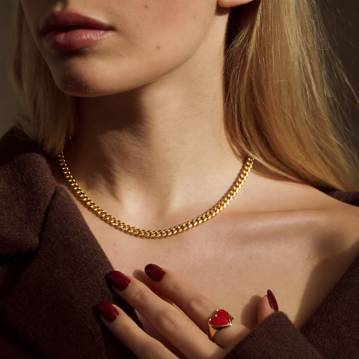 Women Cuban Chain (Gold) 5mm