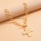 Ouro™ 14K Gold-Plated Chunky Cross