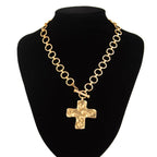 Ouro™ 14K Gold-Plated Chunky Cross