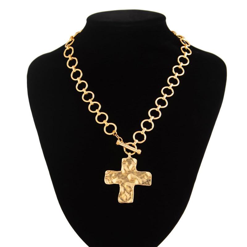 Ouro™ 14K Gold-Plated Chunky Cross