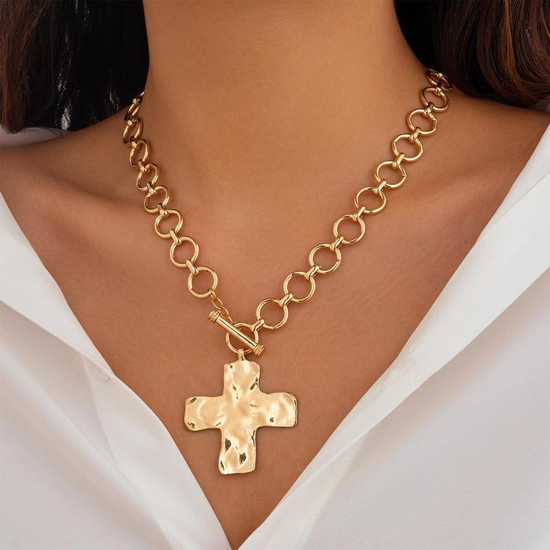 Ouro™ 14K Gold-Plated Chunky Cross
